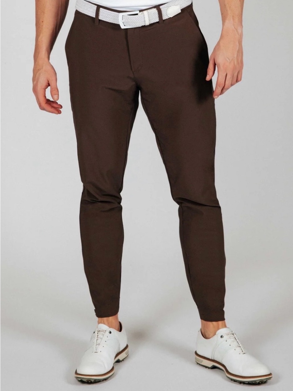 Men's White Primo Golf Joggers - Picture 6 of 6